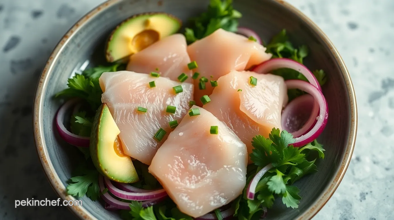 Citrusy Hiramasa Crudo with Avocado and Chile Lime Drizzle