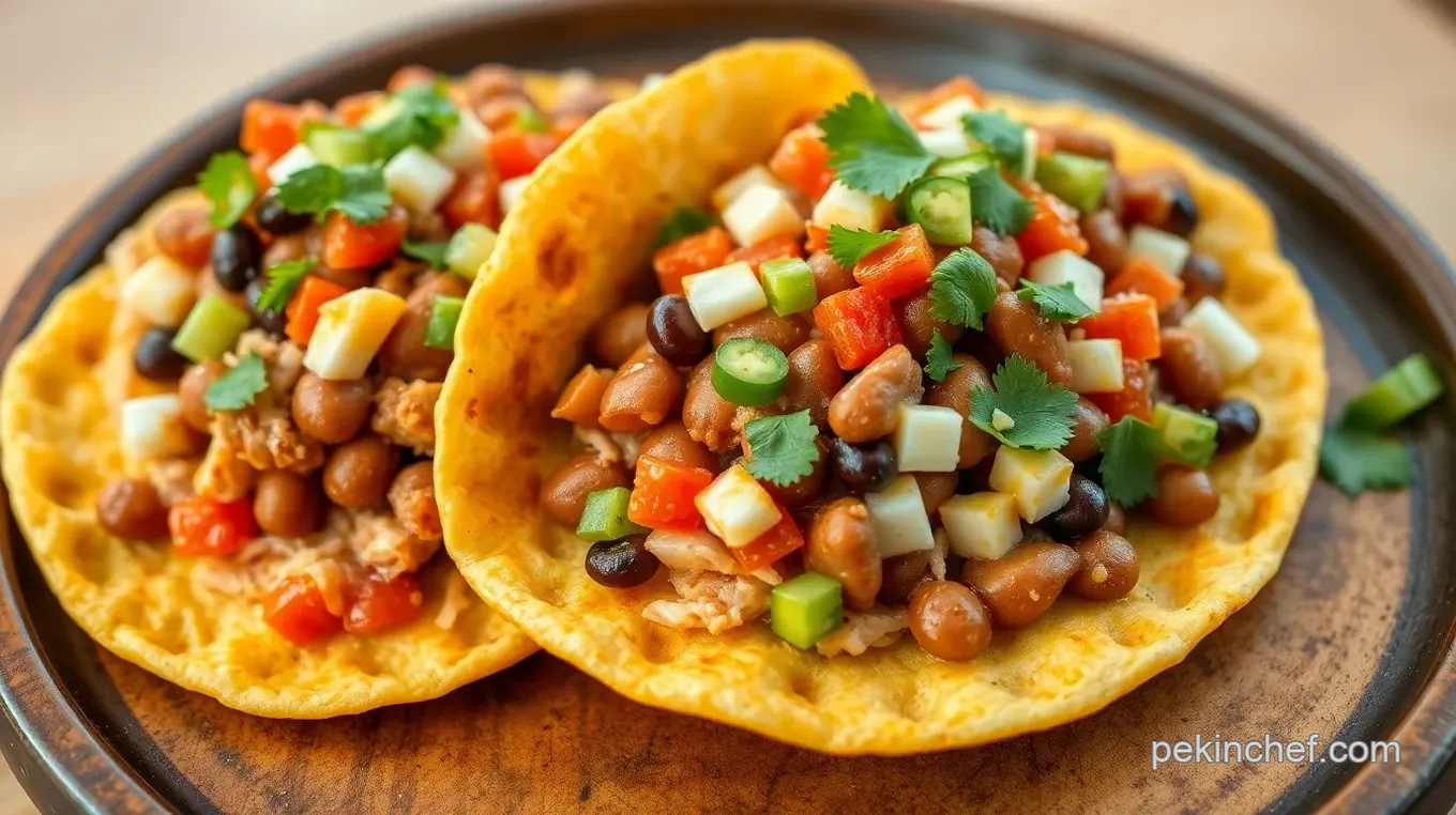 Crispy Fried Corn Tostadas with Savory Toppings