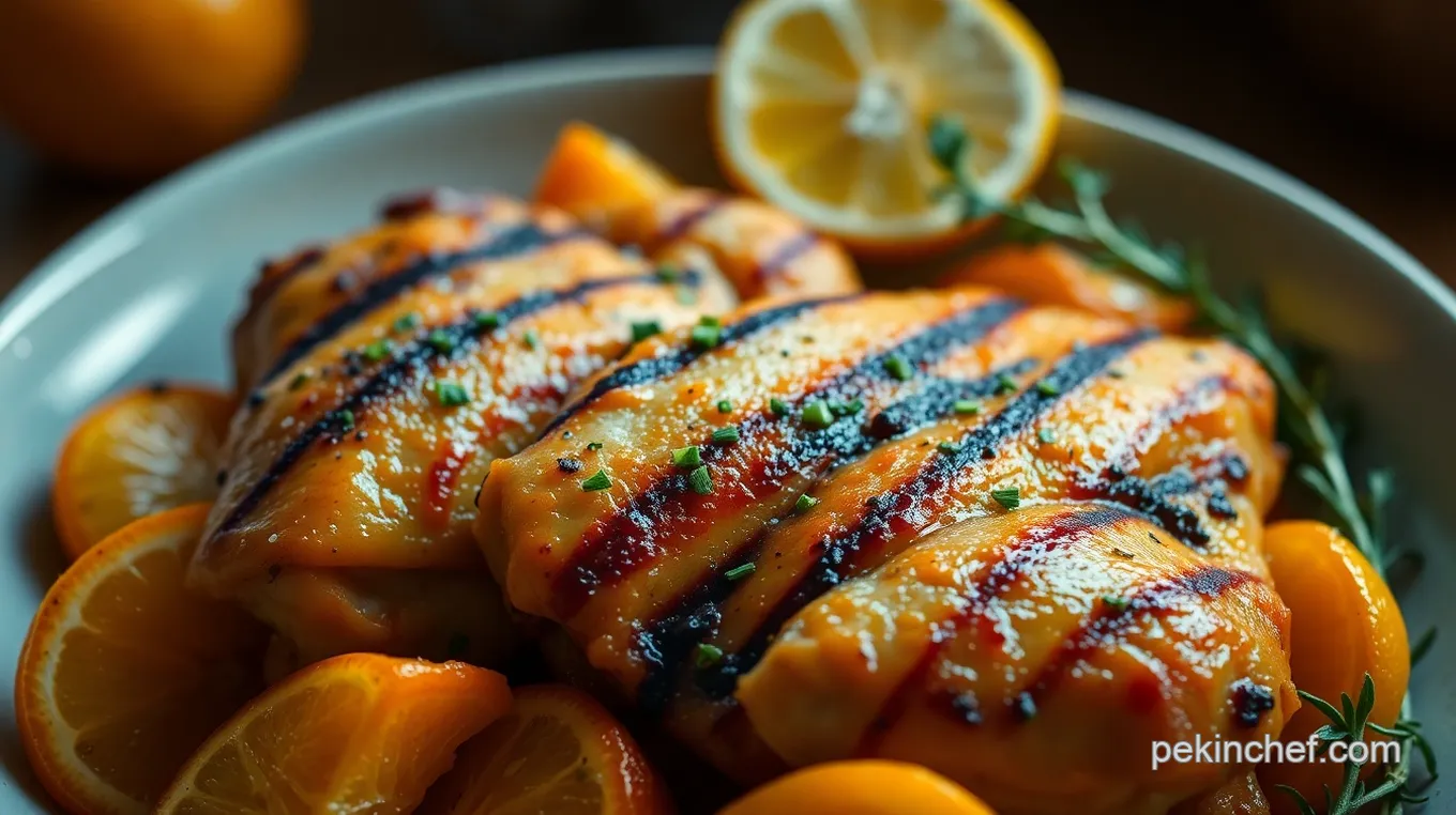 Grilled Jidori Chicken with Citrus Marinade