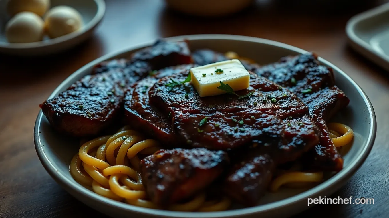 Juicy Baseball Steak with Garlic Herb Butter