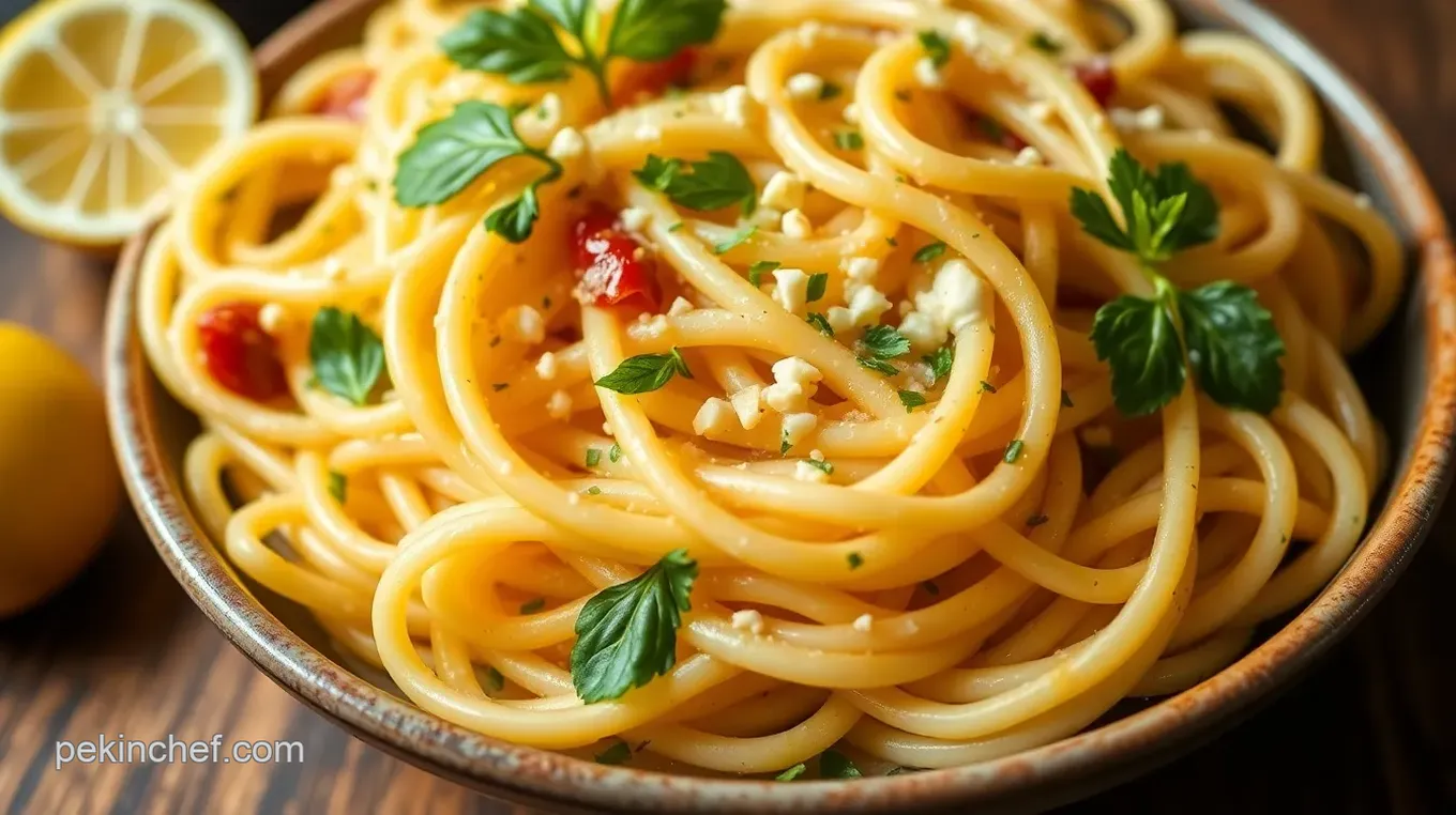 Lemon Garlic Tagliarini: A Delightful Italian Pasta Dish