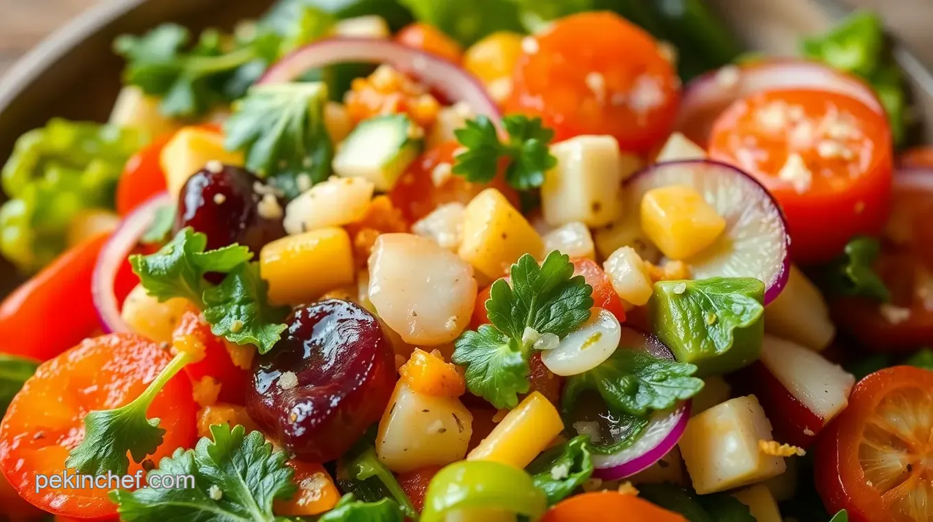 Vibrant Garden Salad with Citrus Vinaigrette