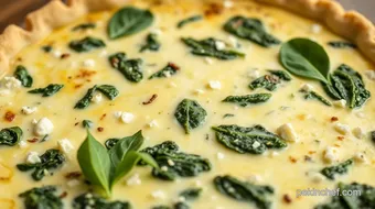 Bake Spinach Quiche - A Creamy Delight recipe card