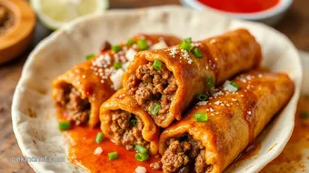 My Grandmother's Fried Beef Chimichangas Crispy Delight: The Best Recipe! recipe card