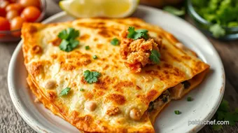 Fried Quesadilla with Cheese & Chicharrón recipe card