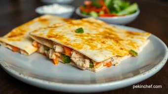 Quick Chicken Quesadillas - Delicious Comfort Food recipe card