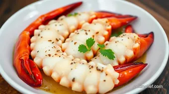 Sautéed Langostino in Rich Garlic Butter recipe card