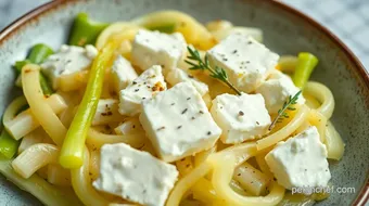 Easy Sautéed Leeks with Creamy Goat Cheese Delight: My Favorite Side! recipe card