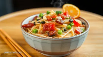 Sizzling Youpo Noodles: Quick & Flavorful recipe card