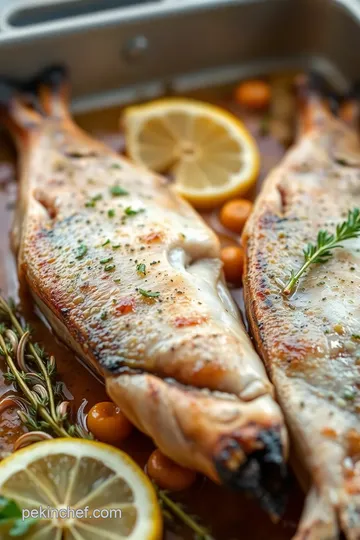 Branzino al Forno (Oven-Baked Branzino) presentation