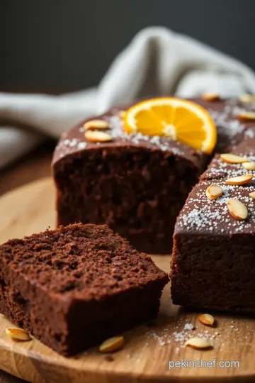 Prolific Oven Chocolate Orange Almond Cake presentation