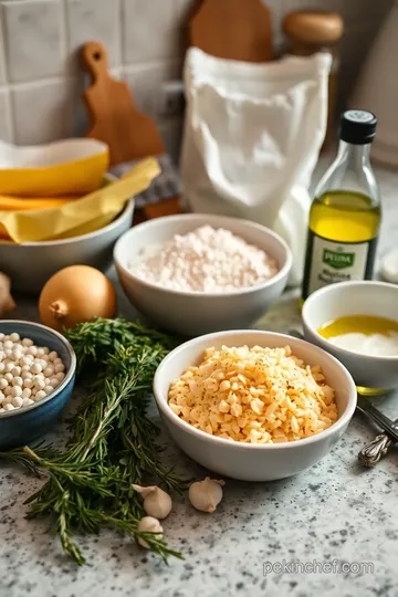 Focaccia Bread with Garlic and Rosemary ingredients