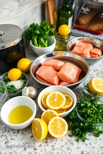 Bake Salmon with Zesty Lemon & Garlic Delight ingredients