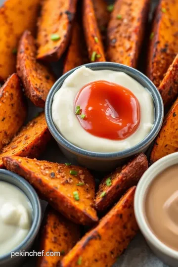 Bake Spiced Batata Wedges for Delightful Dips presentation