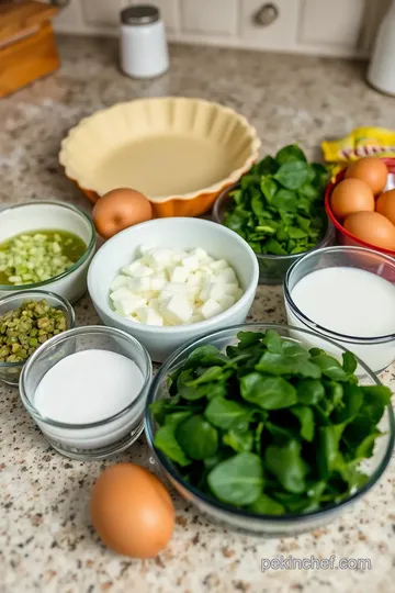 Nutrient-Packed Spinach and Feta Quiche ingredients