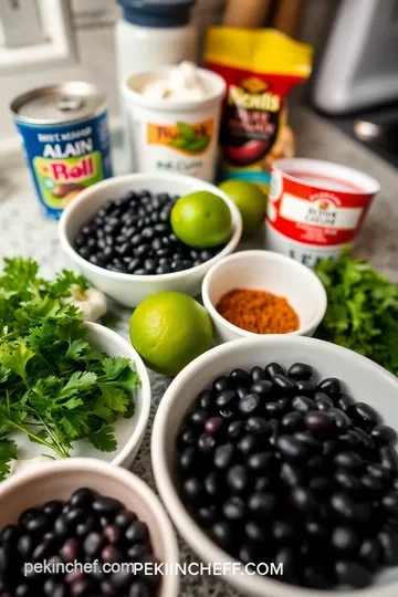 Creamy Black Bean Dip: A Deliciously Easy Blended Treat ingredients