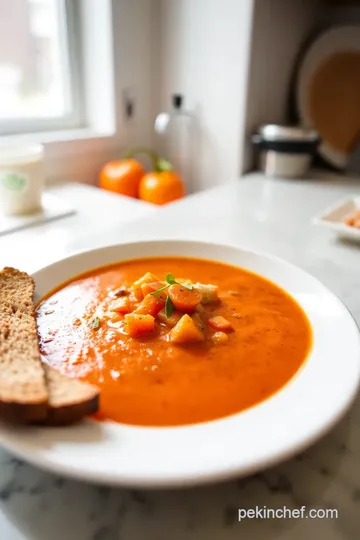 Tomato Saffron Bisque steps