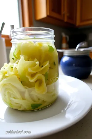 Coal Miner’s Sauerkraut in a Jar steps