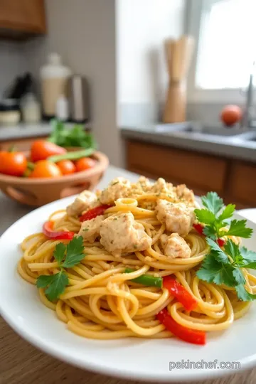 Alabama Chicken Linguine Delight steps