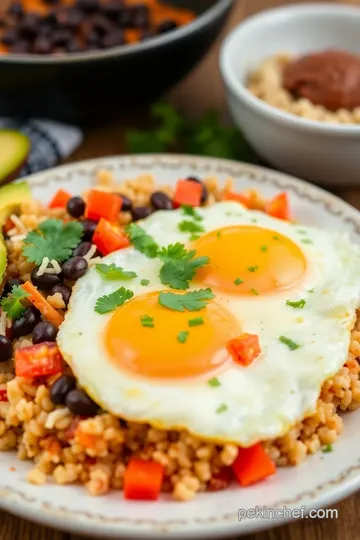 Huevos Tazón: A Flavorful Egg Bowl Delight presentation