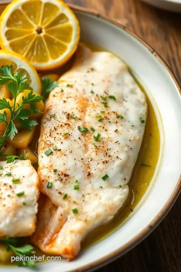 Cooked Turbot: Quick & Delicious Delight presentation