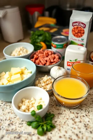 Creamy Alfredo Lasagna Soup ingredients