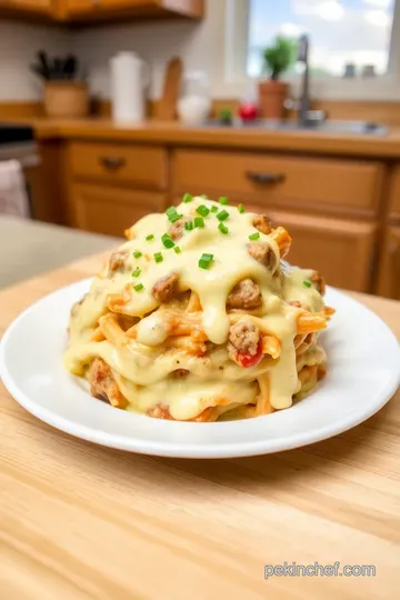 Creamy Alfredo Lasagna Soup steps