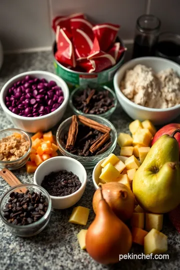 Creamy Peruvian Mazamorra Morada ingredients