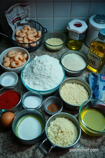 Crispy Boom Boom Shrimp with Zesty Sauce ingredients