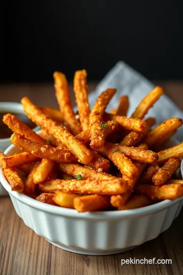 Crispy Sidewinder Fries presentation