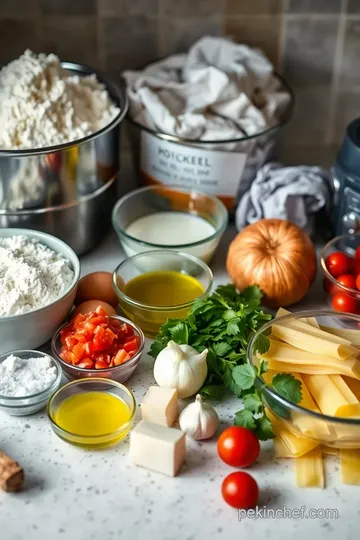 Delicious Pappardelle with Creamy Sauce ingredients