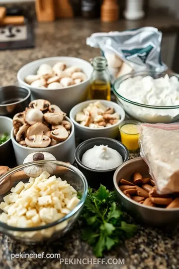 Langostino and Mushroom Sour Cream Gravy ingredients