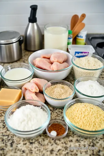 Crispy Fried Chicken Tenders with Crunchy Coating ingredients