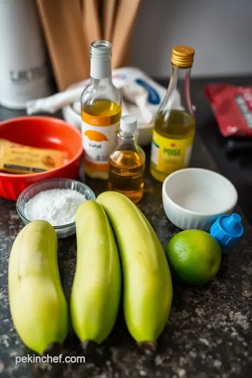 Crispy Tostones: Perfectly Fried Green Bananas ingredients