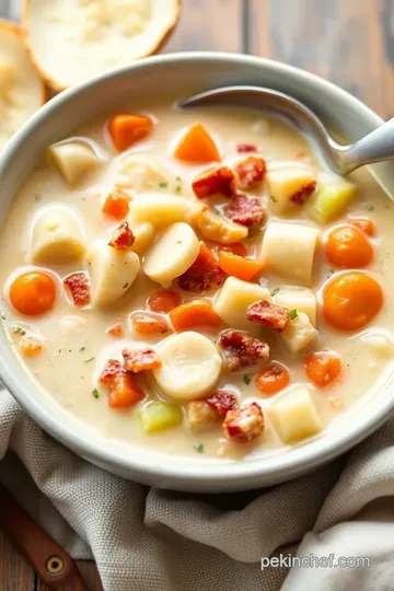 Grandmother s Dairy-Free Omaha Clam Chowder presentation