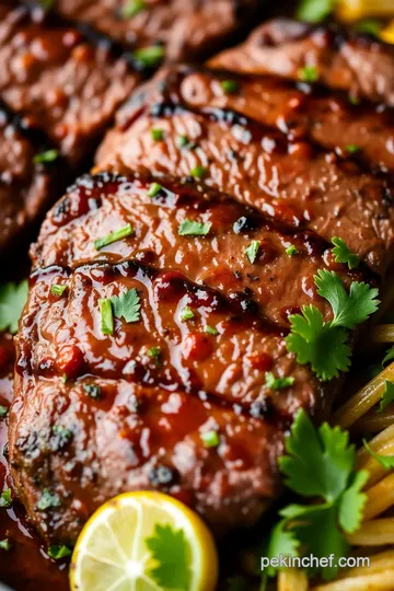 Grill Flank Steak with Vibrant Marinade presentation