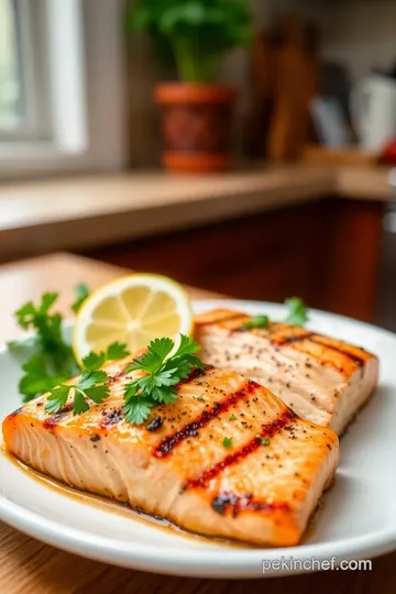 Grilled Lemon Herb Salmon with Garlic Butter Glaze steps