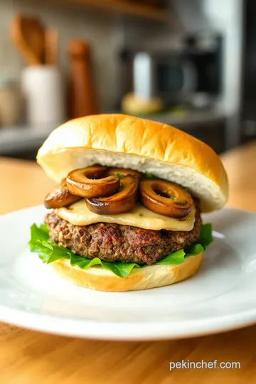 Mushroom-Loaded Grilled Beef Burgers steps