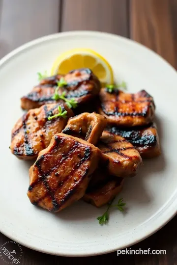 Grilled Beef Sweetbreads with Zesty Flavor presentation