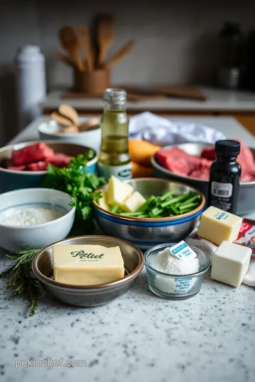 Juicy Baseball Steak with Garlic Herb Butter ingredients