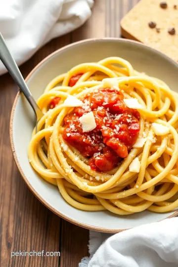 Homemade Canestri Pasta: An Italian Delight from Scratch presentation