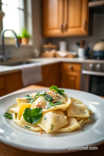 Make Ravioli Bianco with Creamy Spinach Delight steps