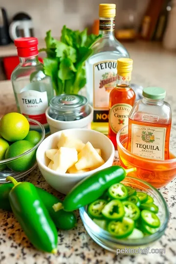 Spicy Jalapeño Margarita ingredients