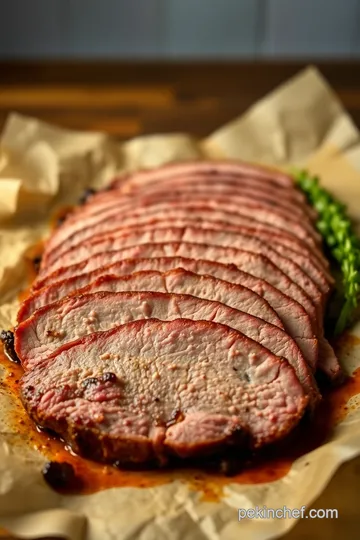 Perfectly Smoked Sliced Brisket: A Texas Tradition presentation