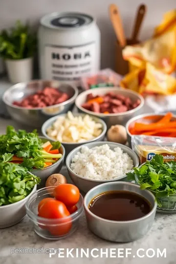 Quick Beef Bowl with Flavorful Veggies ingredients