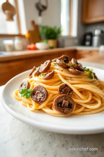 Quick Creamy Mushroom Fettuccine Delight steps