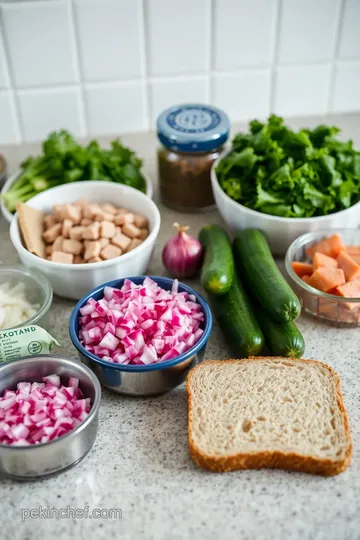 Matjesbrötchen (Herring Sandwiches) ingredients