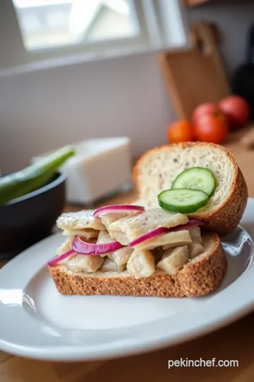 Matjesbrötchen (Herring Sandwiches) steps