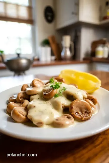 Quick Langostino Mushroom Sour Cream Gravy steps