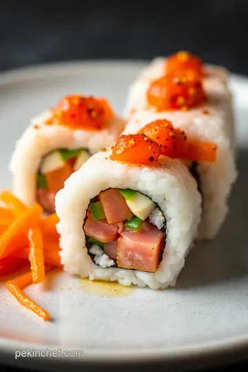 Fiery Spicy Tuna Roll: A Flavor Explosion presentation